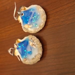 Shell ocean themed earrings